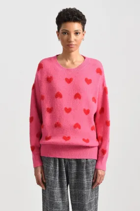 Molly Bracken Baby Heart Pattern Sweater