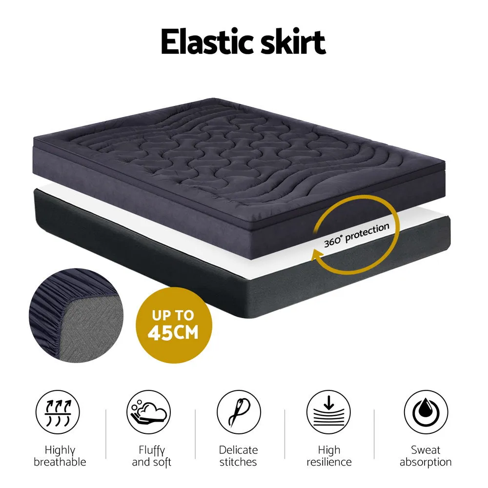 3-Zone Microfibre King Mattress Topper, Breathable, Giselle Bedding