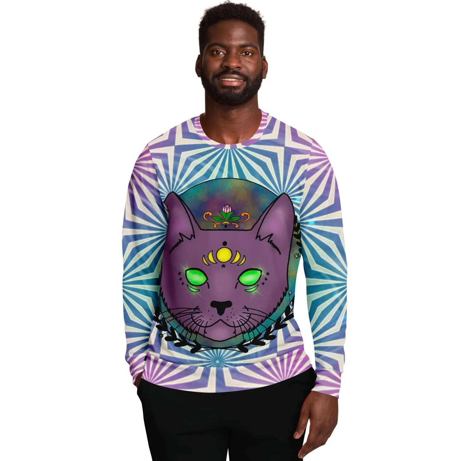 3rd Eye Cat Holographic Sweatshirt