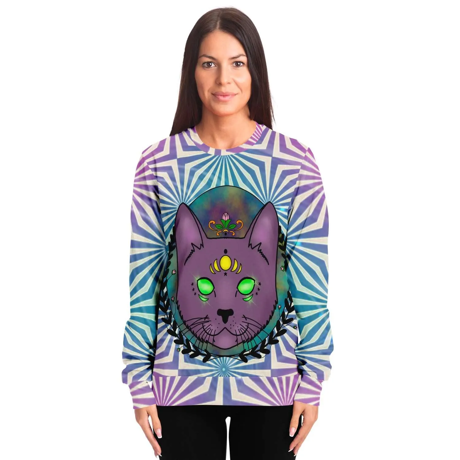 3rd Eye Cat Holographic Sweatshirt