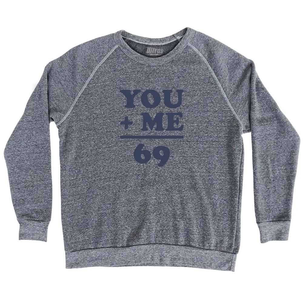 69 Math Equation Adult Tri-Blend Sweatshirt