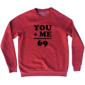 69 Math Equation Adult Tri-Blend Sweatshirt