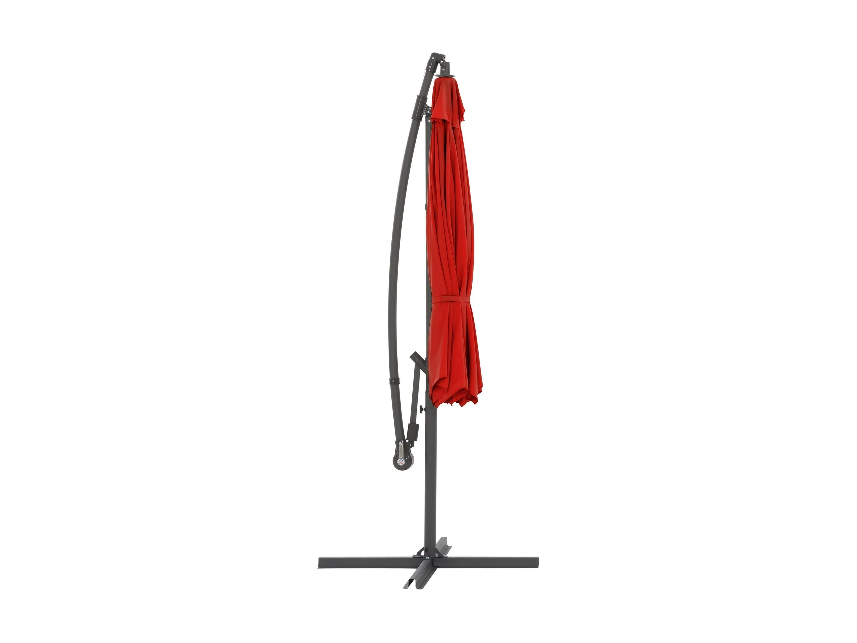 9.5ft Tilting Offset Patio Umbrella - Crimson Red