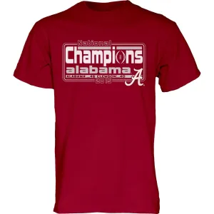 Alabama Crimson Tide Blue 84 2016 Football Champions Final Score T-Shirt