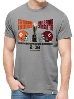 Alabama Crimson Tide Clemson Tigers 47 Brand Football Championship Game T-Shirt