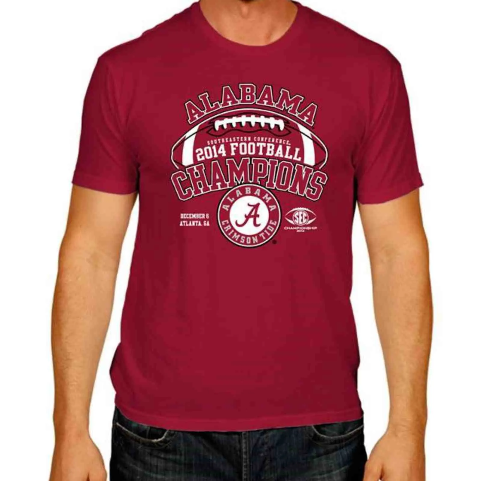 Alabama Crimson Tide Victory Red 2014 SEC Football Champions T-Shirt