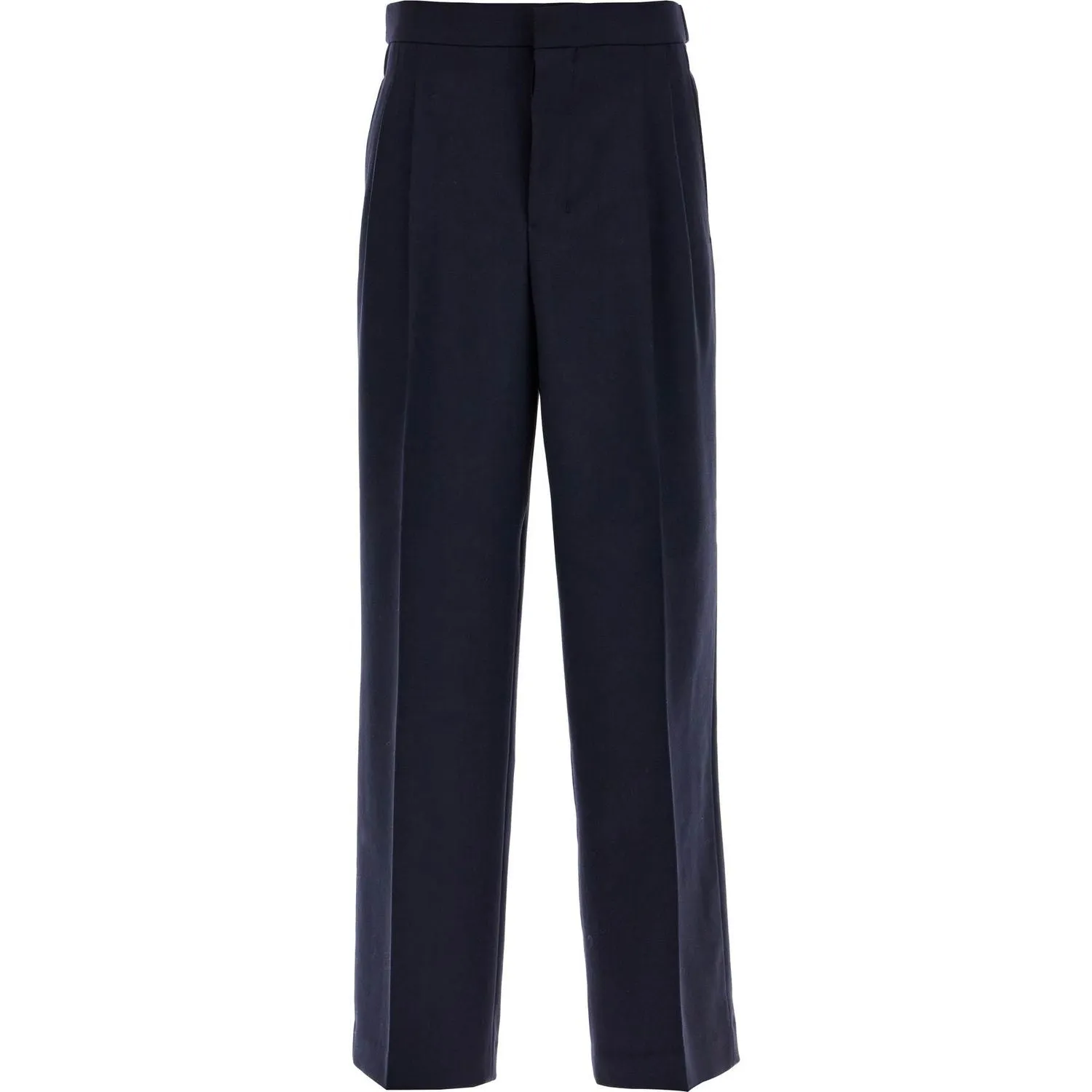 Ami Alexandre Matiussi large fit wool gabardine trousers