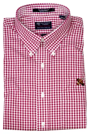 Andy Thornal Men's LS BD Sport Shirt/Crimson Gingham #203570-78