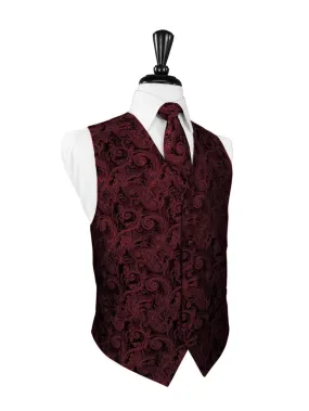 Apple Tapestry Tuxedo Vest and Tie Set