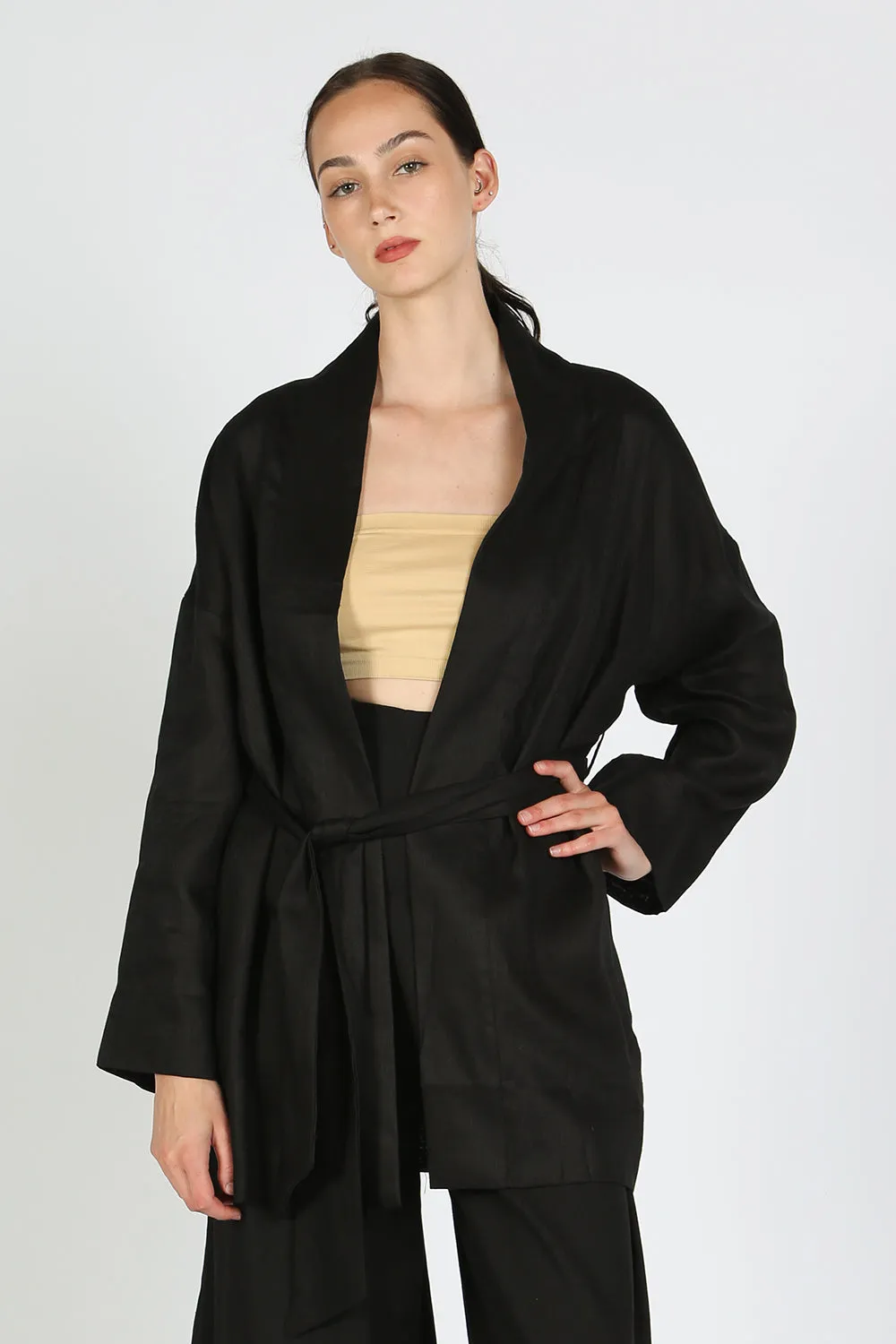 Astana Linen Robe Jacket