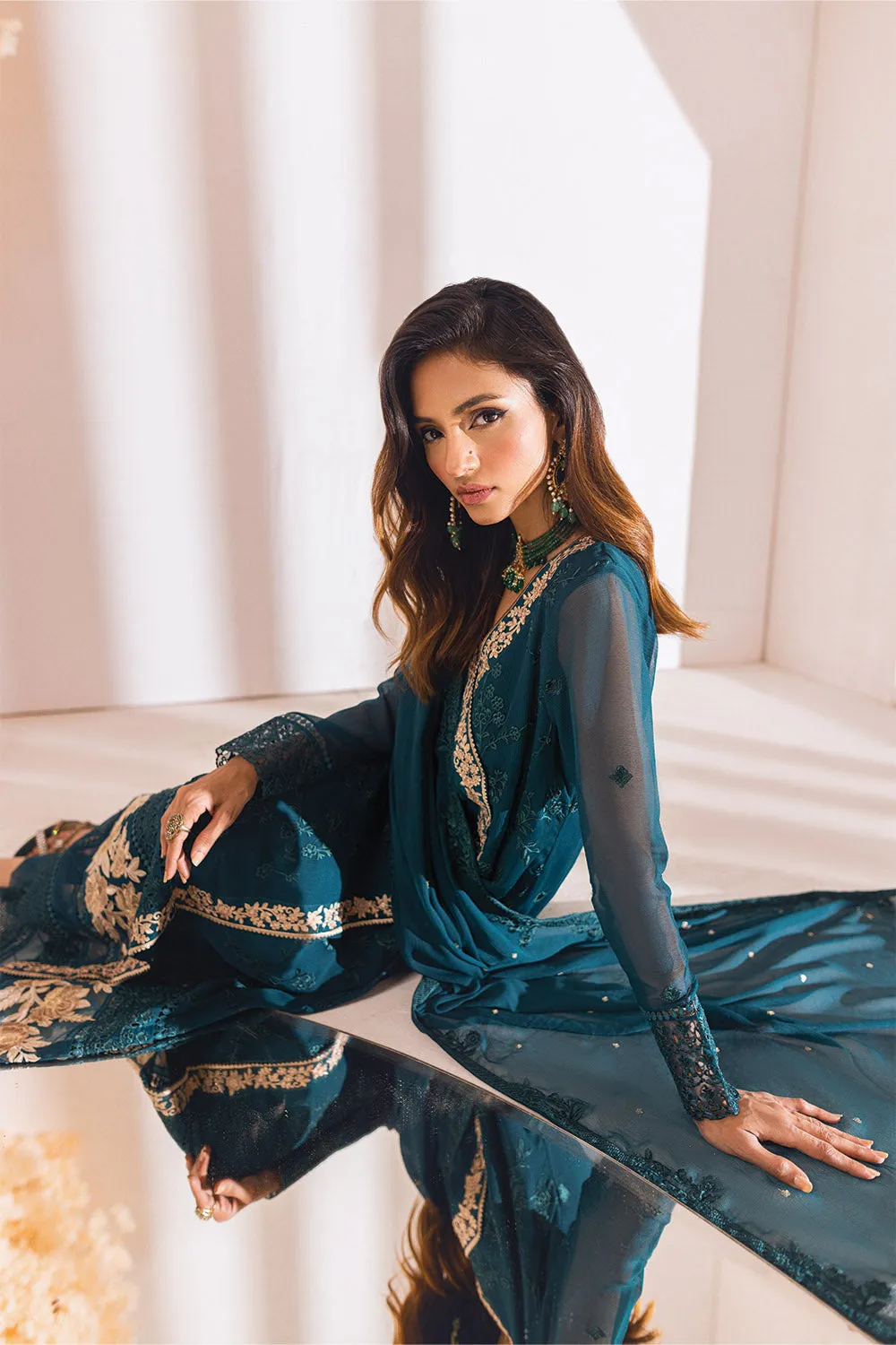 Azure Luxe Eid Embroidered Formal Collection – Royal Meadow