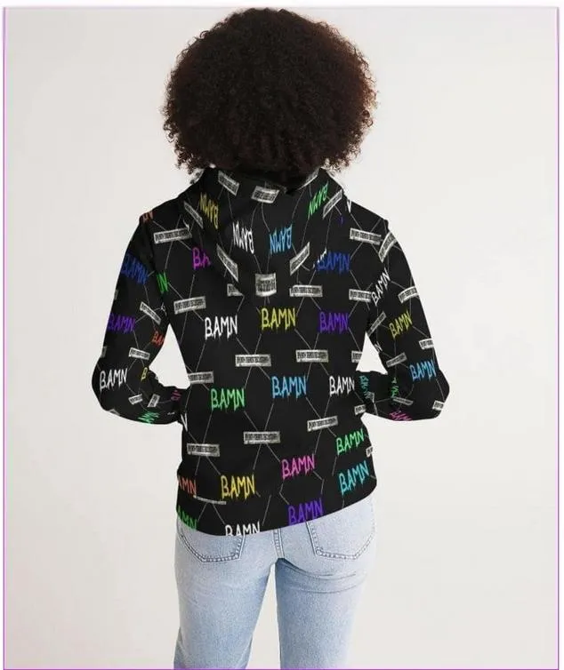 B.A.M.N in Color Womens Hoodie