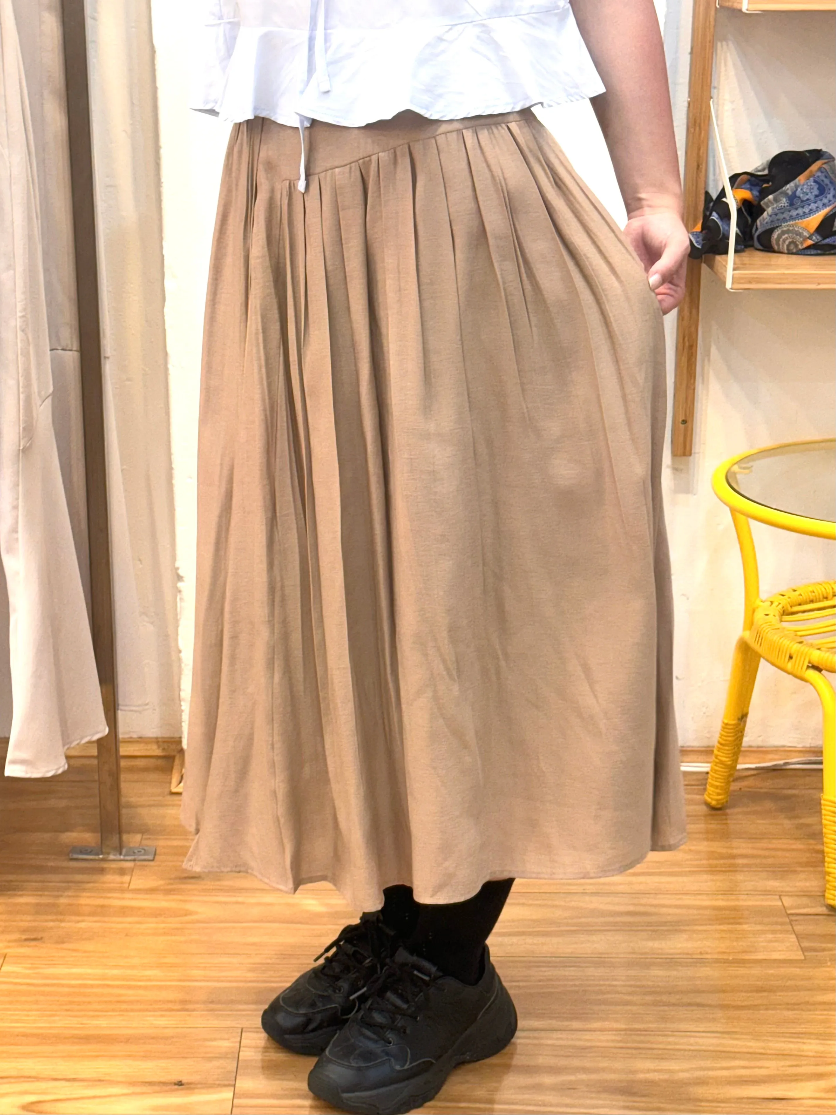 Basic Casual Long Skirt