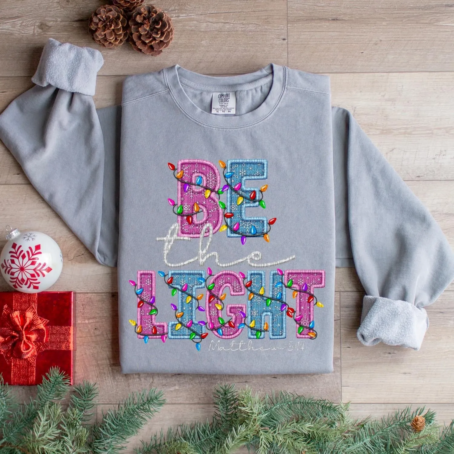 Be the Light | Christian Christmas Sweatshirt