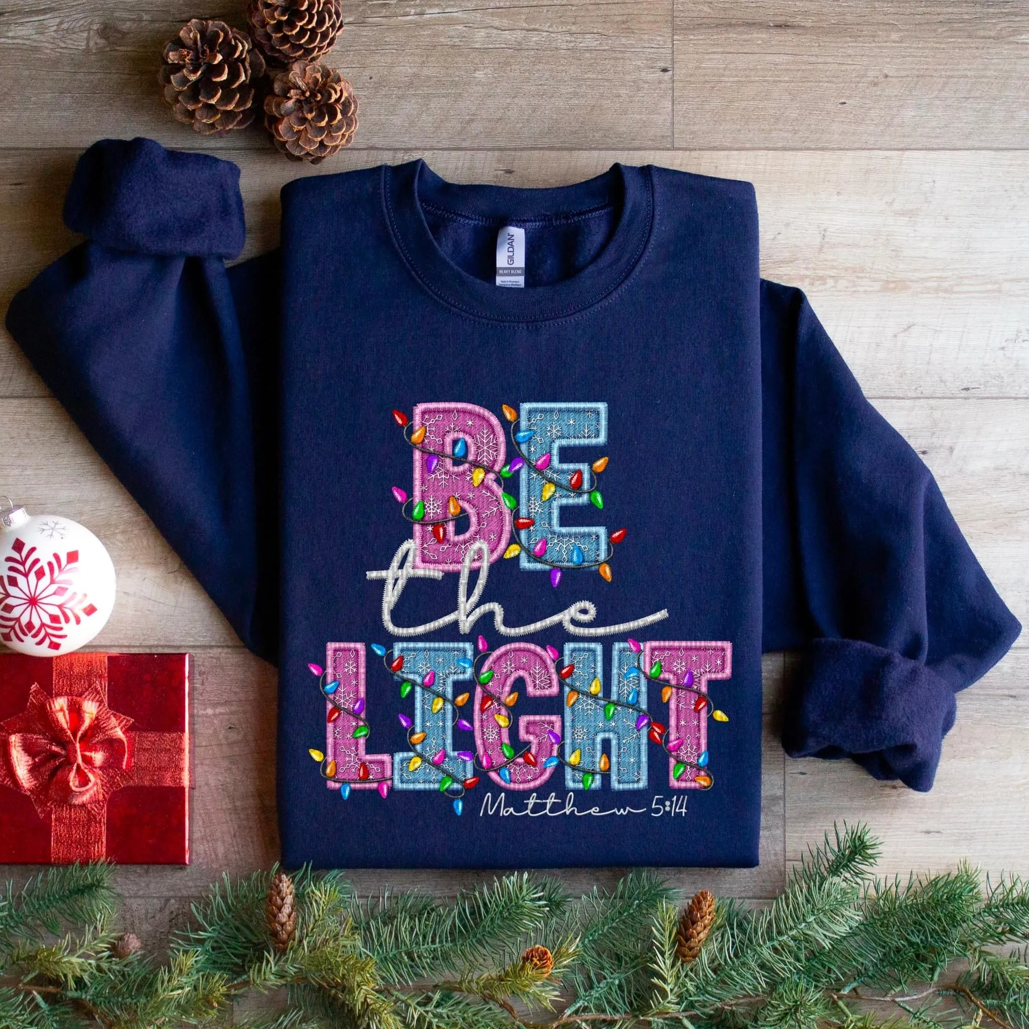 Be the Light | Christian Christmas Sweatshirt