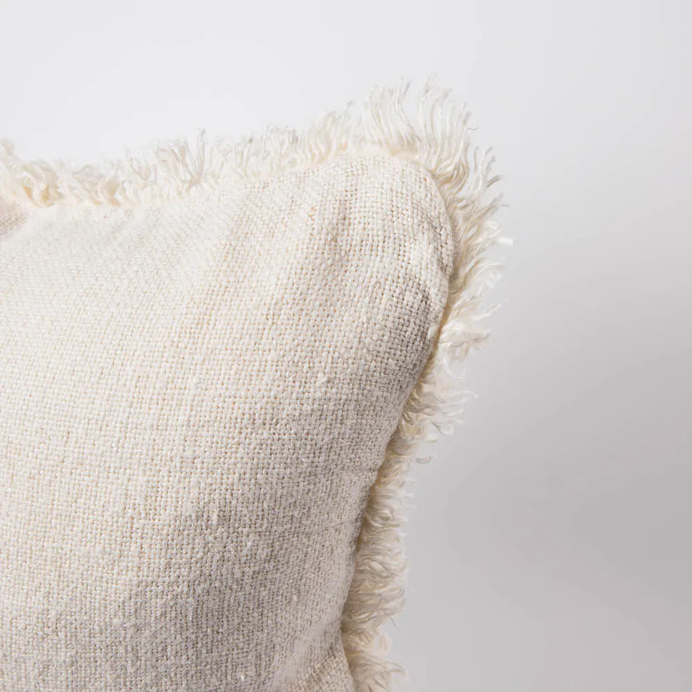 Bedouin Linen Cushion - Ivory