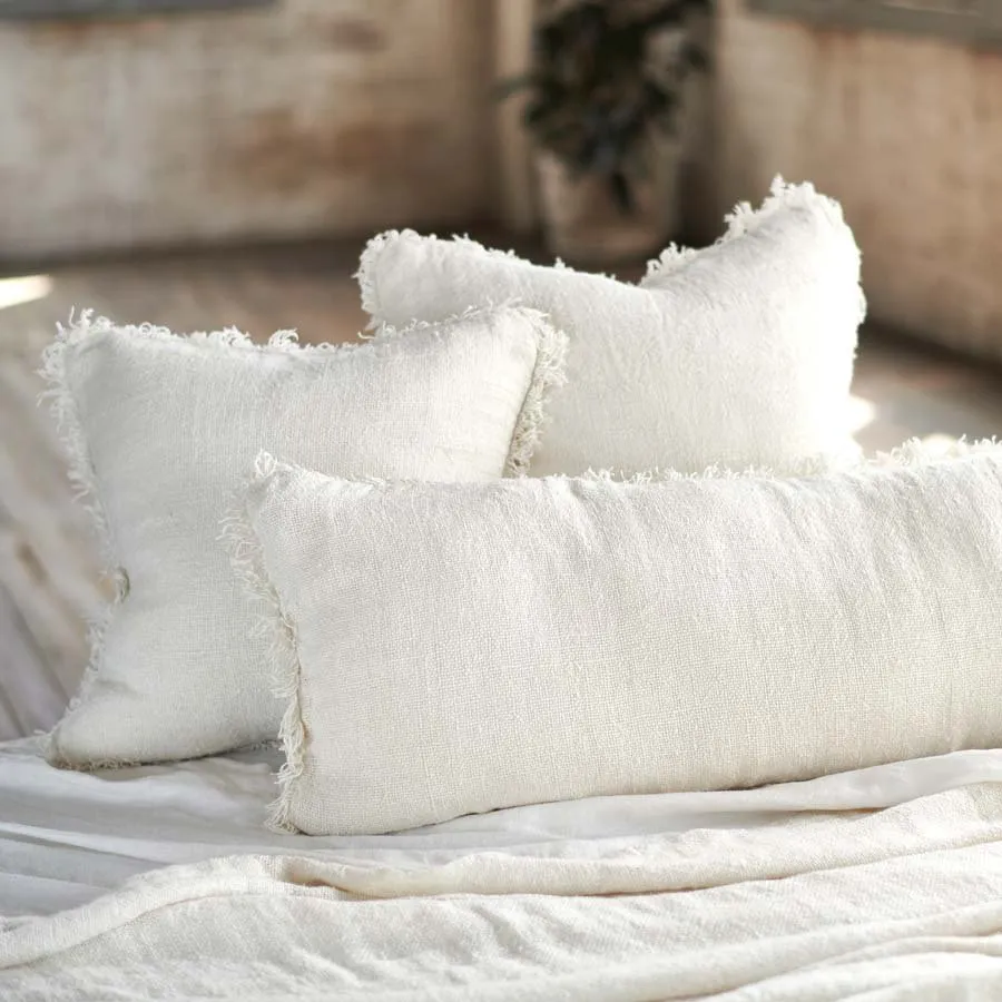 Bedouin Linen Cushion - Ivory