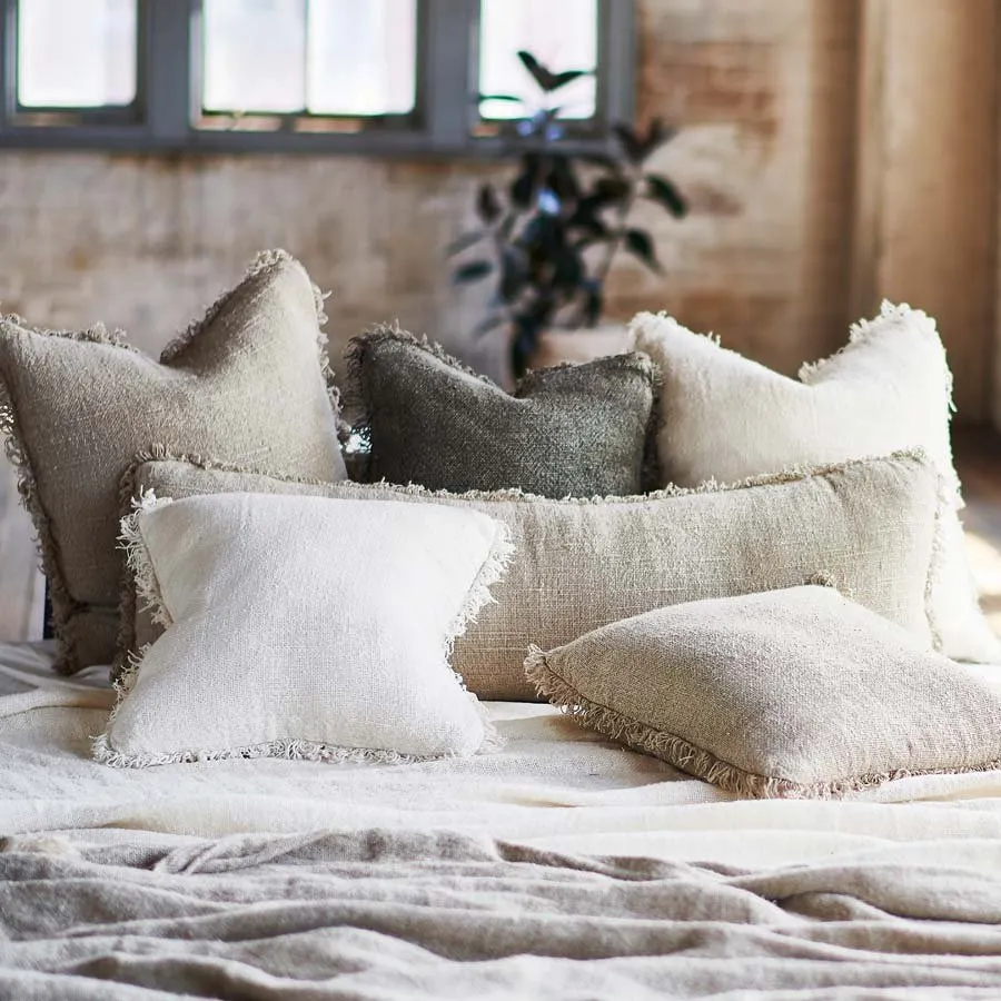 Bedouin Linen Cushion - Natural