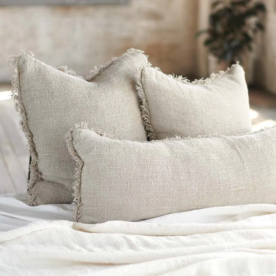 Bedouin Linen Cushion - Natural