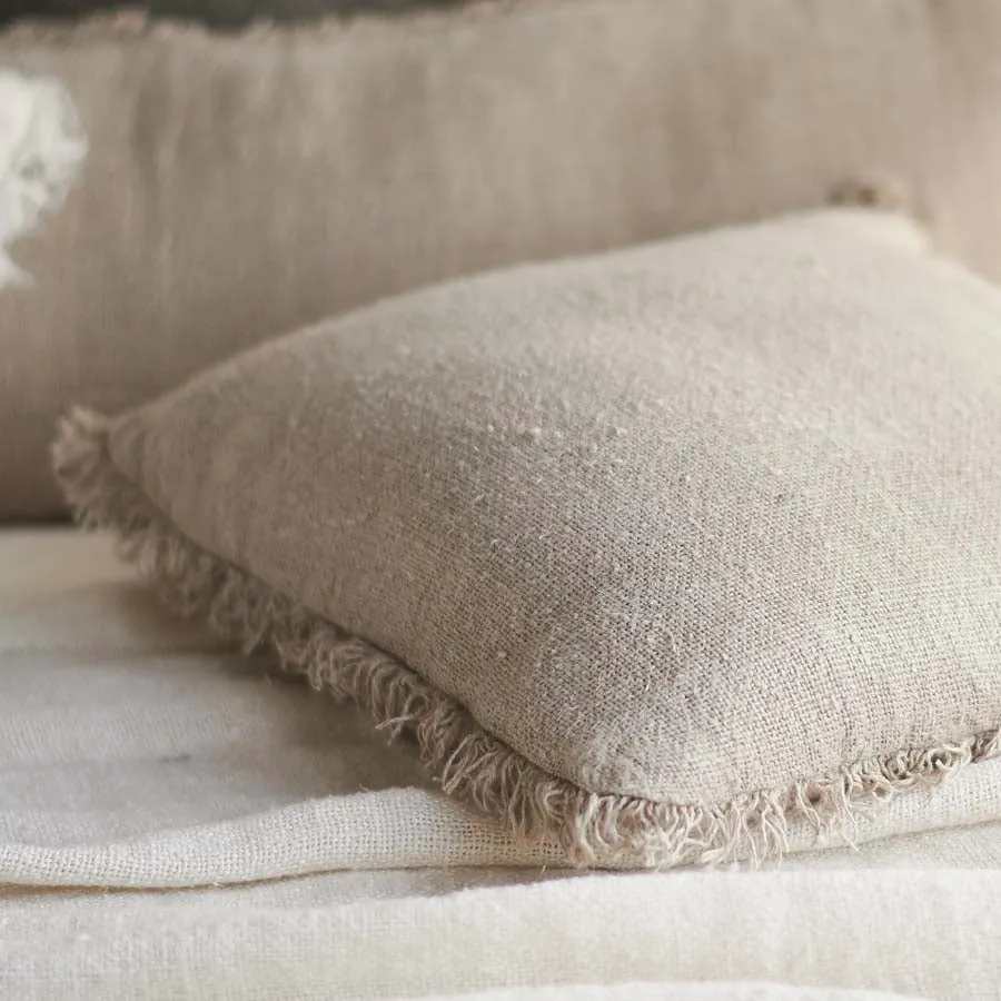 Bedouin Linen Cushion - Natural