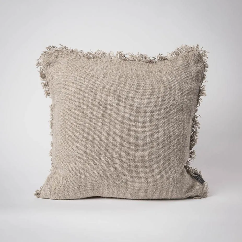 Bedouin Linen Cushion - Natural