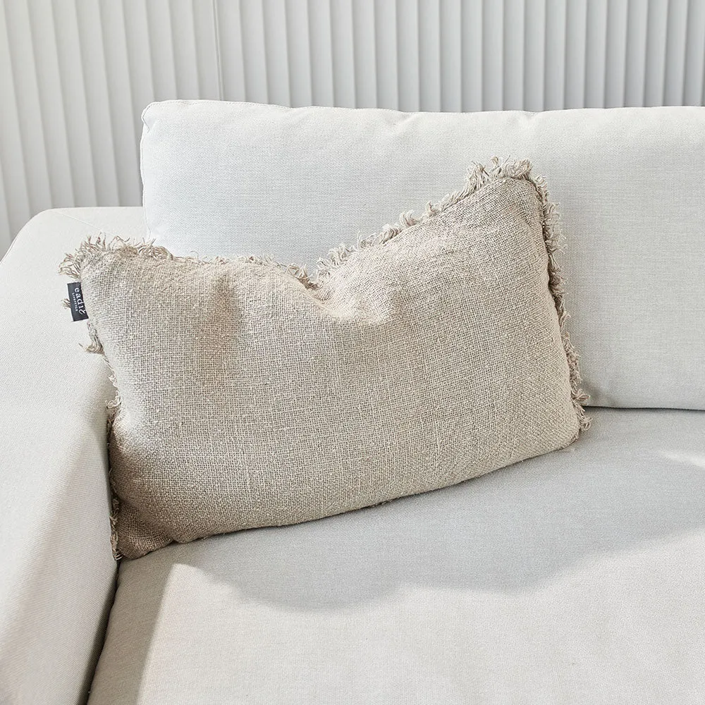 Bedouin Linen Cushion - Natural