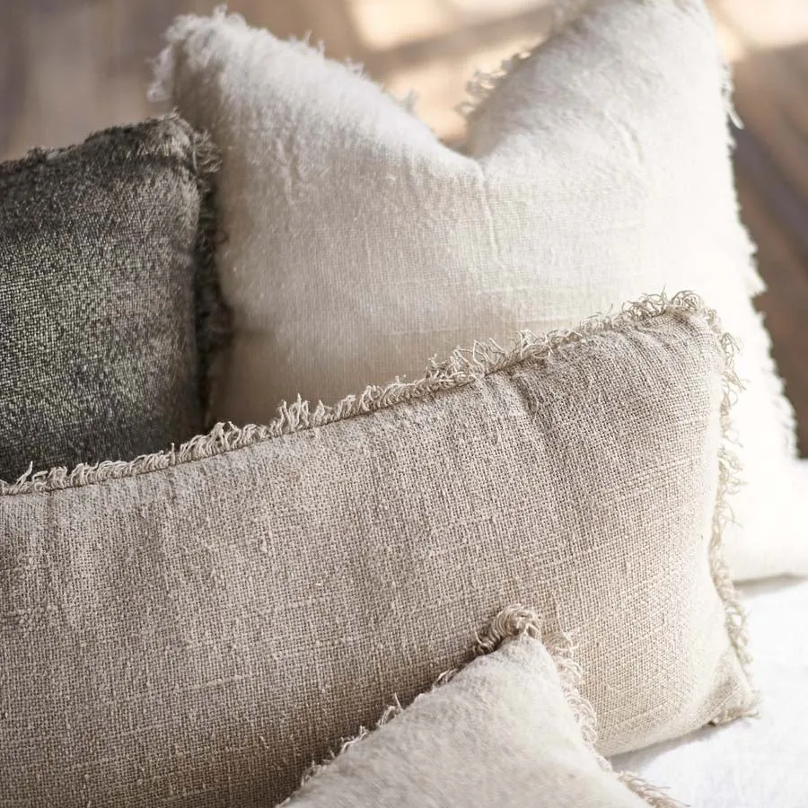 Bedouin Linen Cushion - Natural