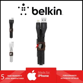 Belkin Duratek Plus Lightning to USB-A Cable ( 1.2m ) - Black (Barcode: 745883769568 )