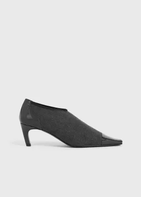 Bi-material pumps dark grey melange