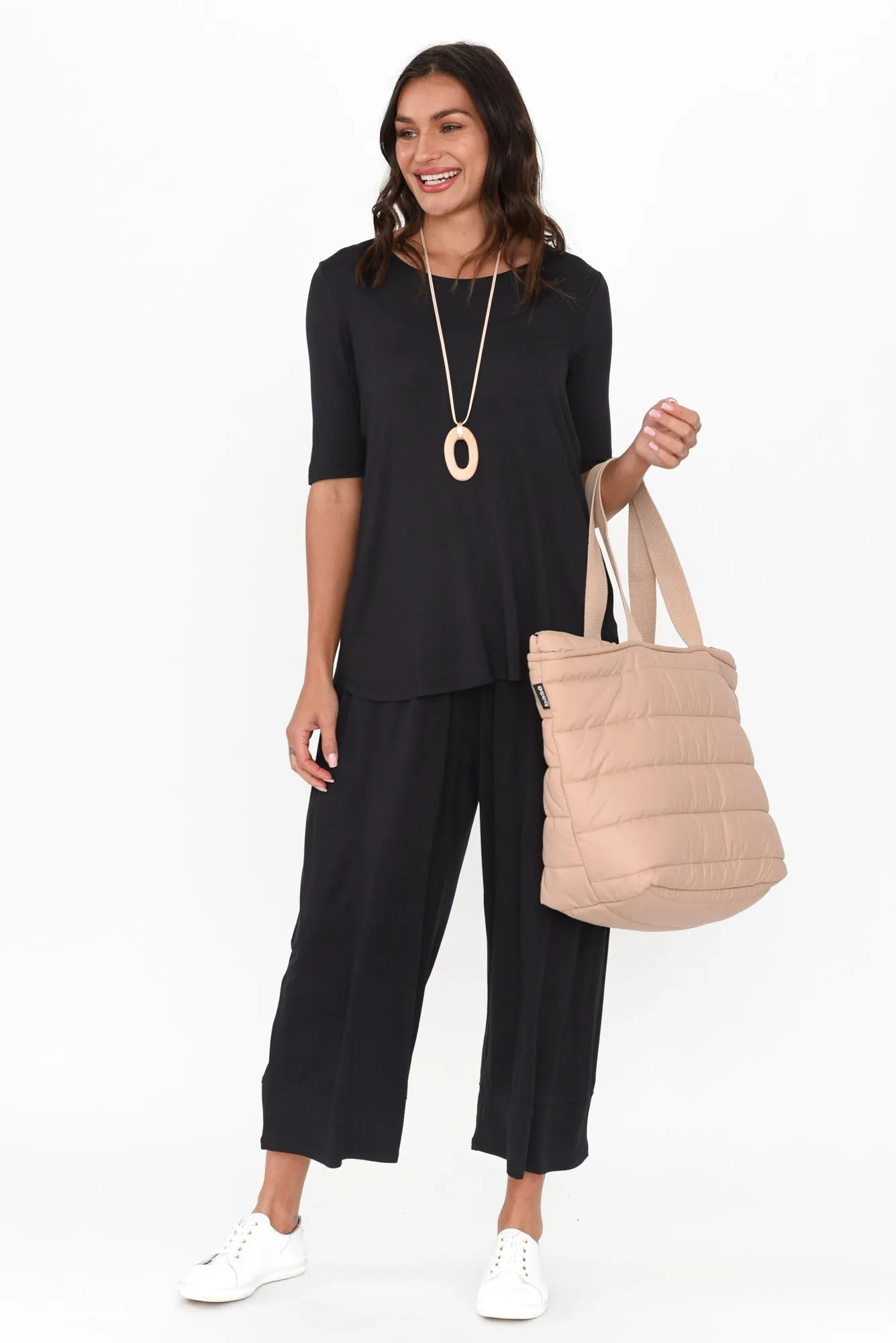 Bianca Black Relaxed Pants