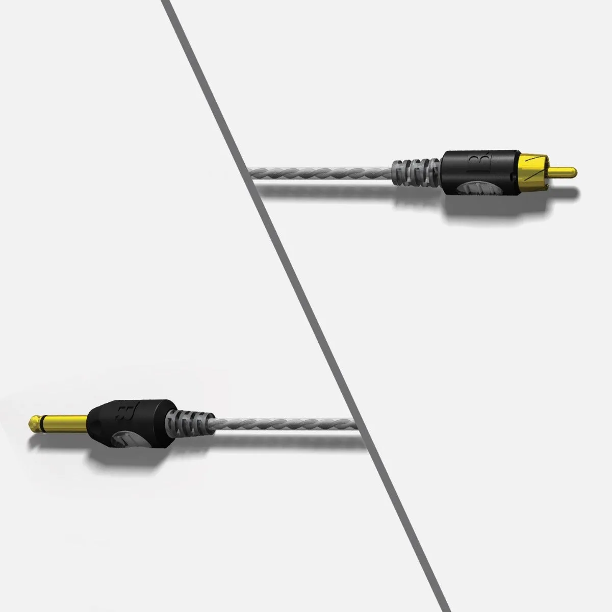 Bishop Rotary 7’ Premium RCA Cord — Gray