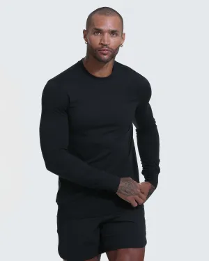 Black Active Comfort Crew Sweatshirt