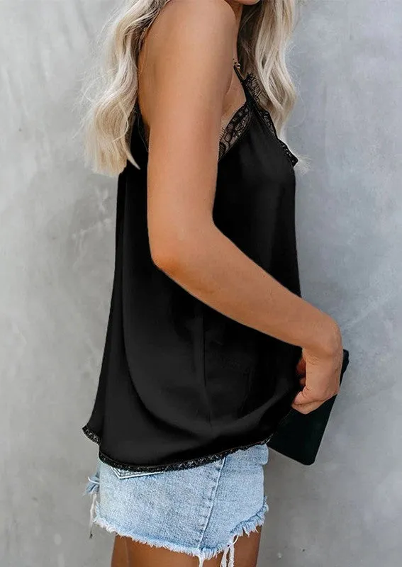 Black Lace Cami Top