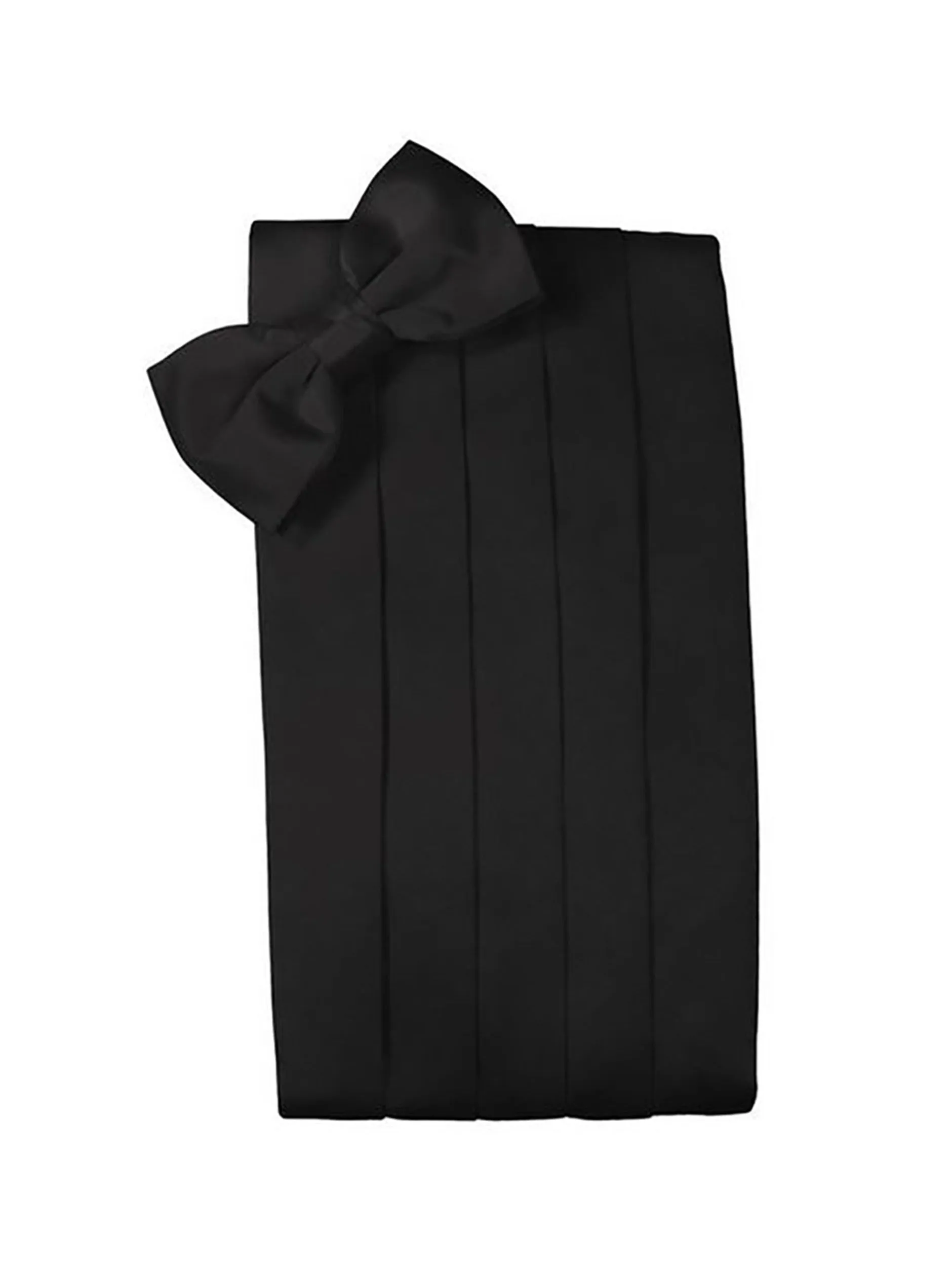 Black "Premier" Satin Cummerbund Set