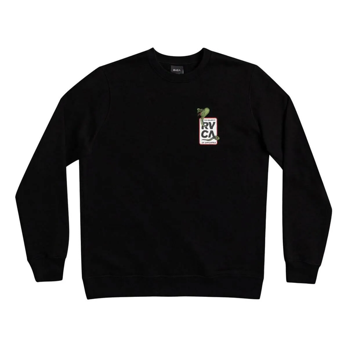 Black RVCA Snake Eyes Crewneck Jumper