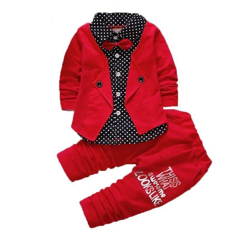 Boy's Formal Bow Tie Suit