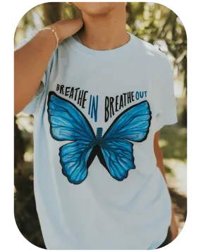 Breathe In, Breathe Out (Butterfly) - T-Shirt