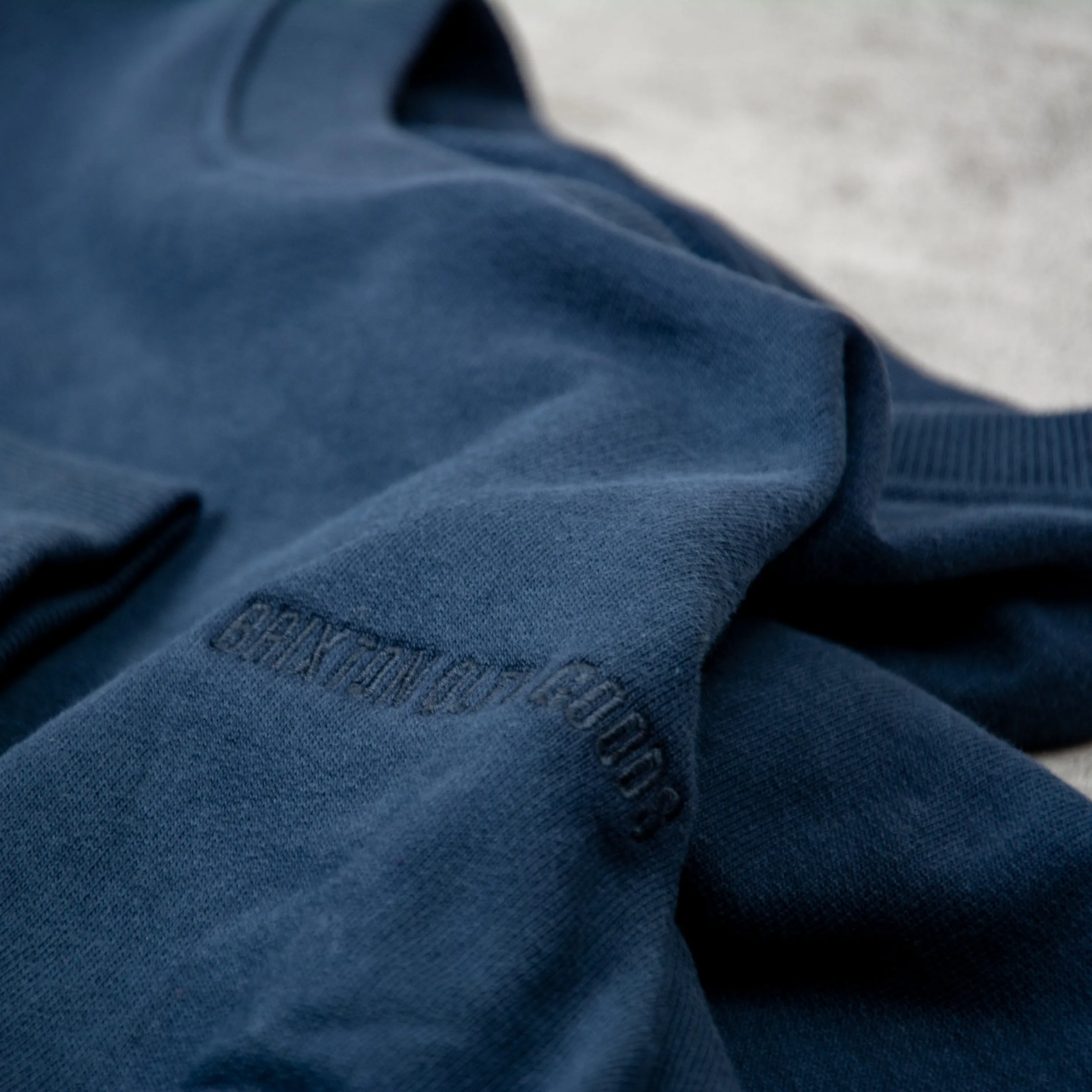 Brixton Embroidered Heavyweight Sweatshirt - Washed Navy