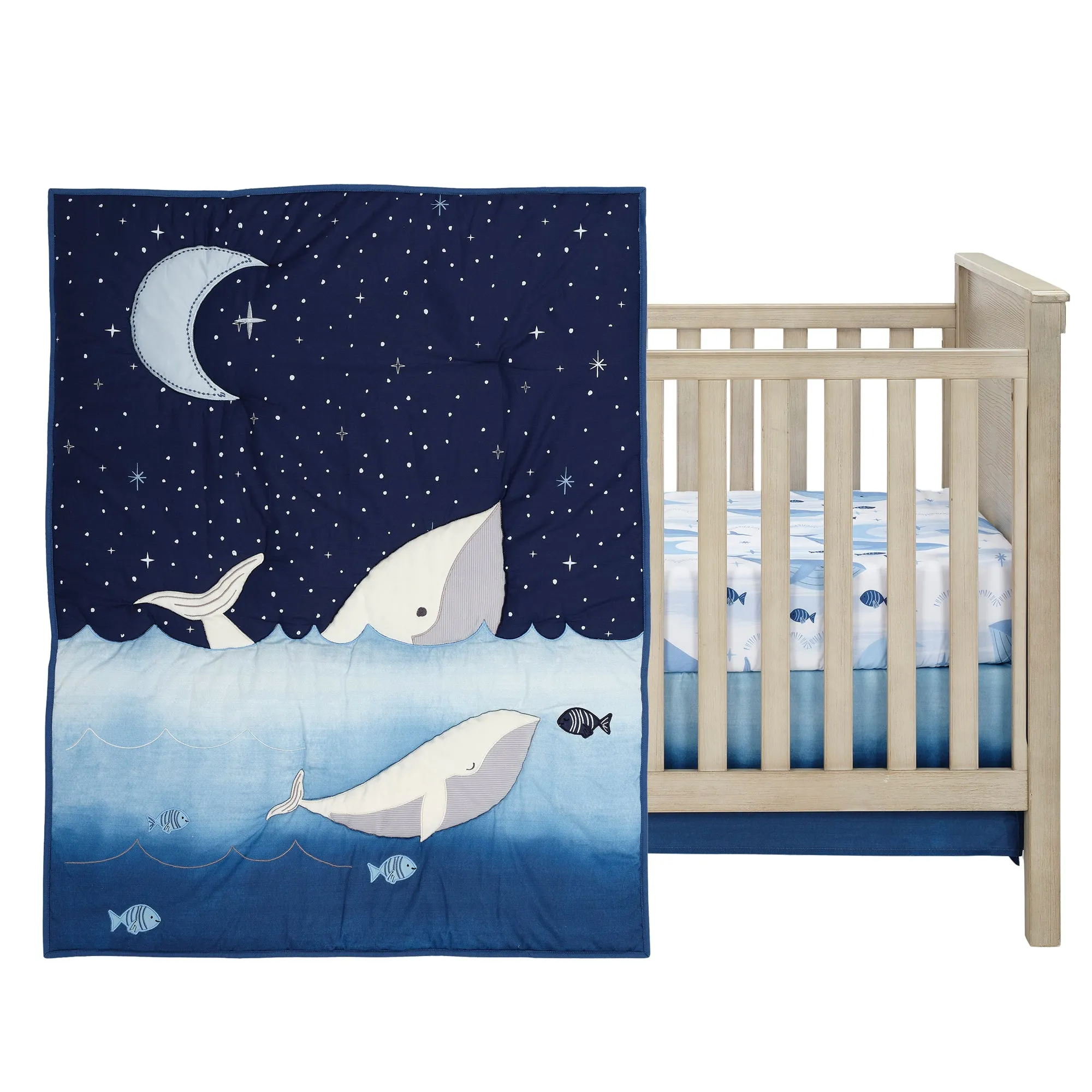 Bubbles & Squirt 3-Piece Crib Bedding Set