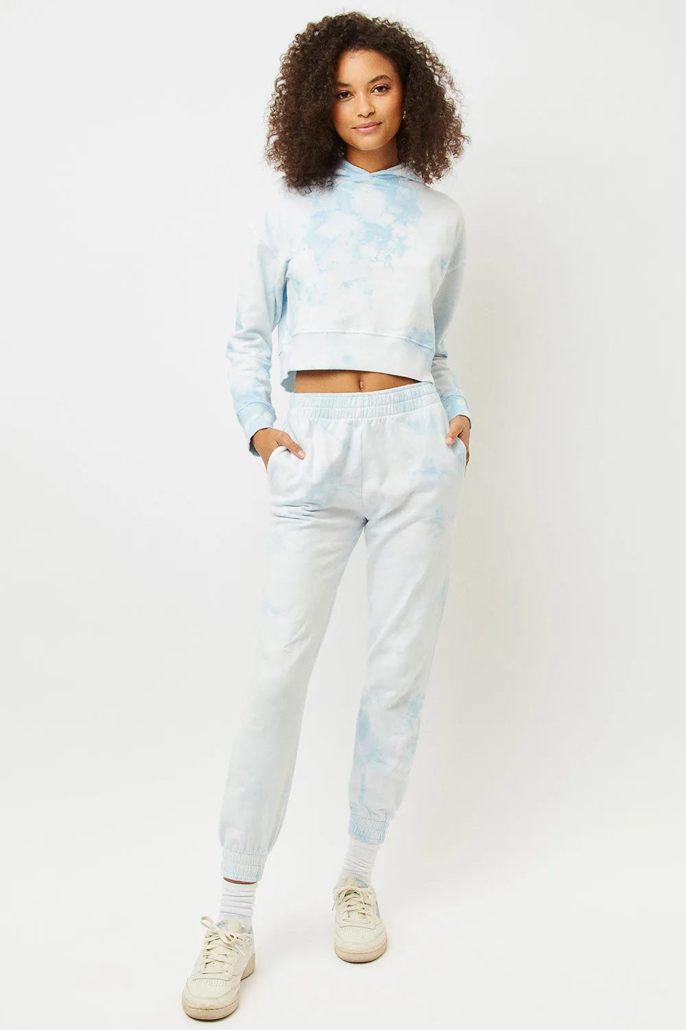 Burl Sweatshirt - Baby Blue Tie Dye