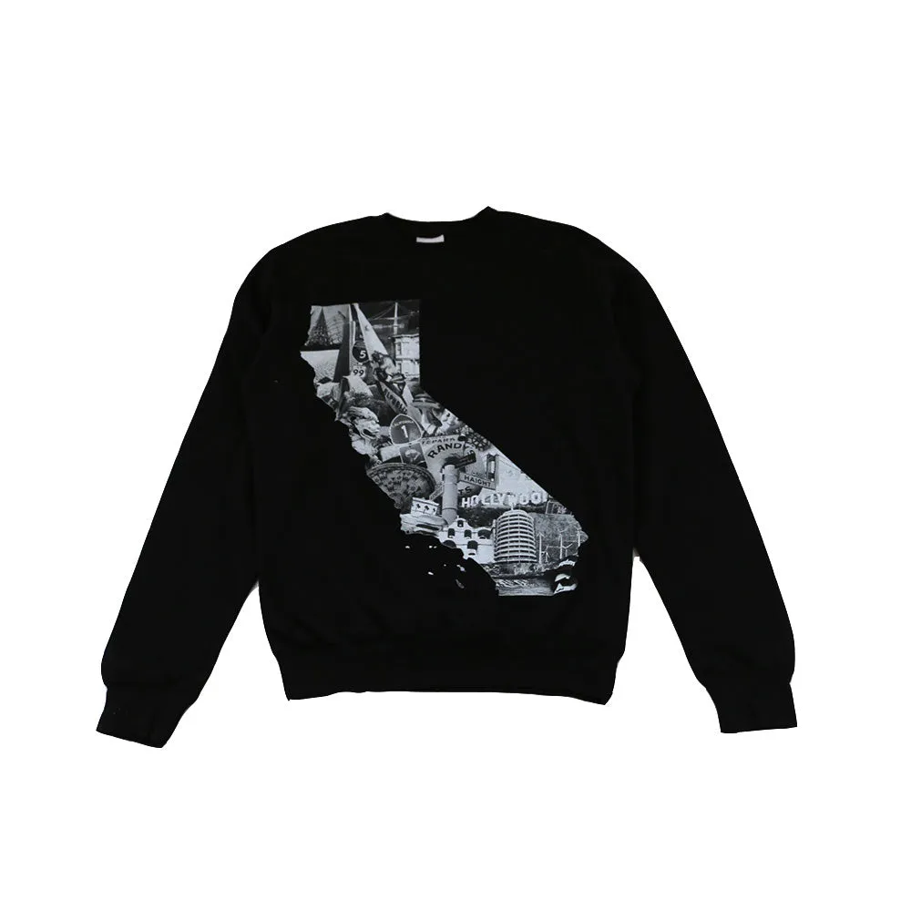 CALI - Men's Cali Photo Crewneck Sweatshirt, Black