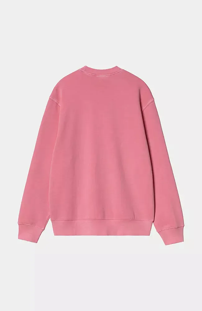 Carhartt Duster Script Sweat Charm pink