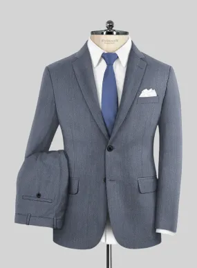 Cavalry Twill Blue Wool Suit