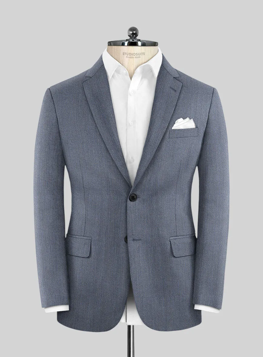 Cavalry Twill Blue Wool Suit