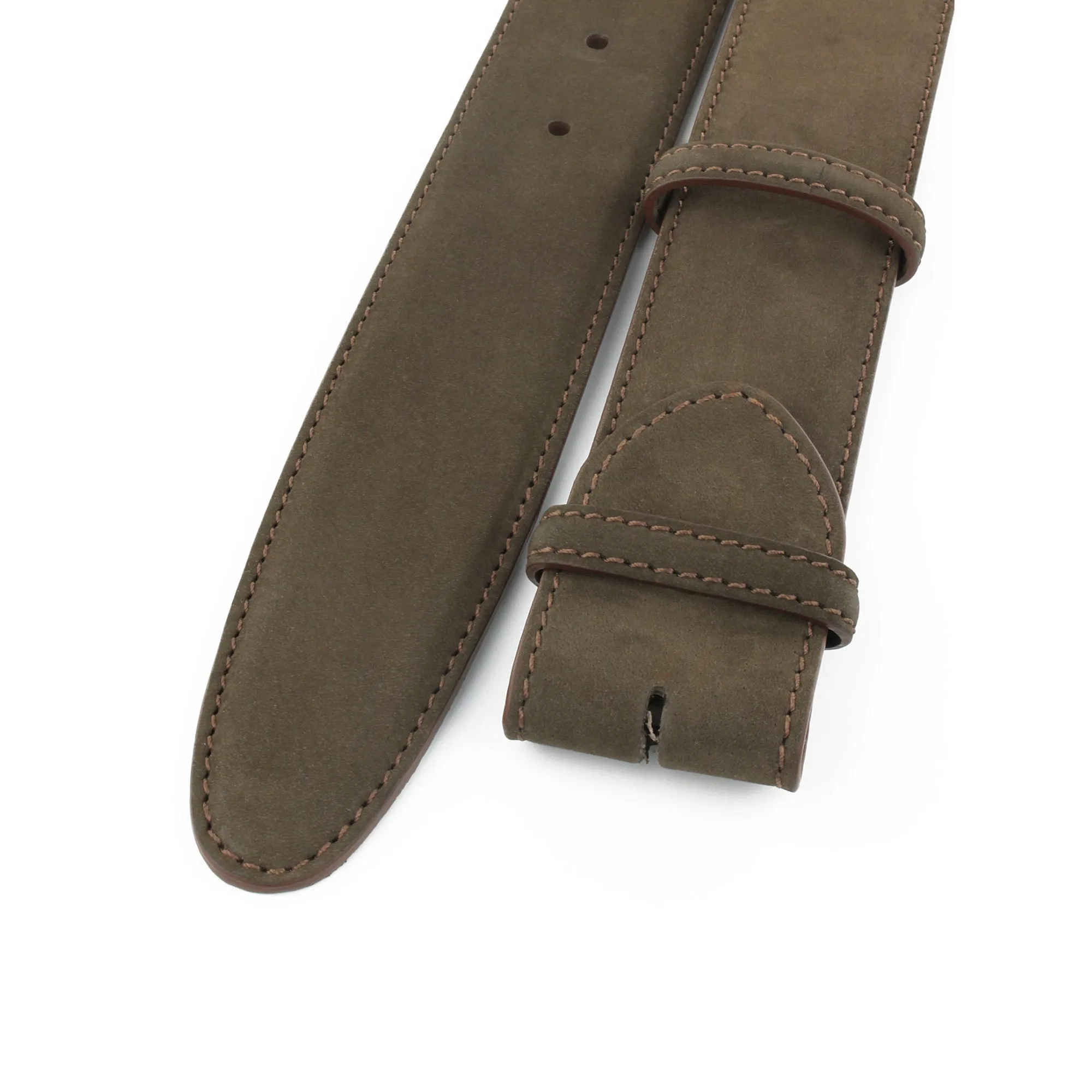 Classic Bacall Style Nubuck Belt Strap