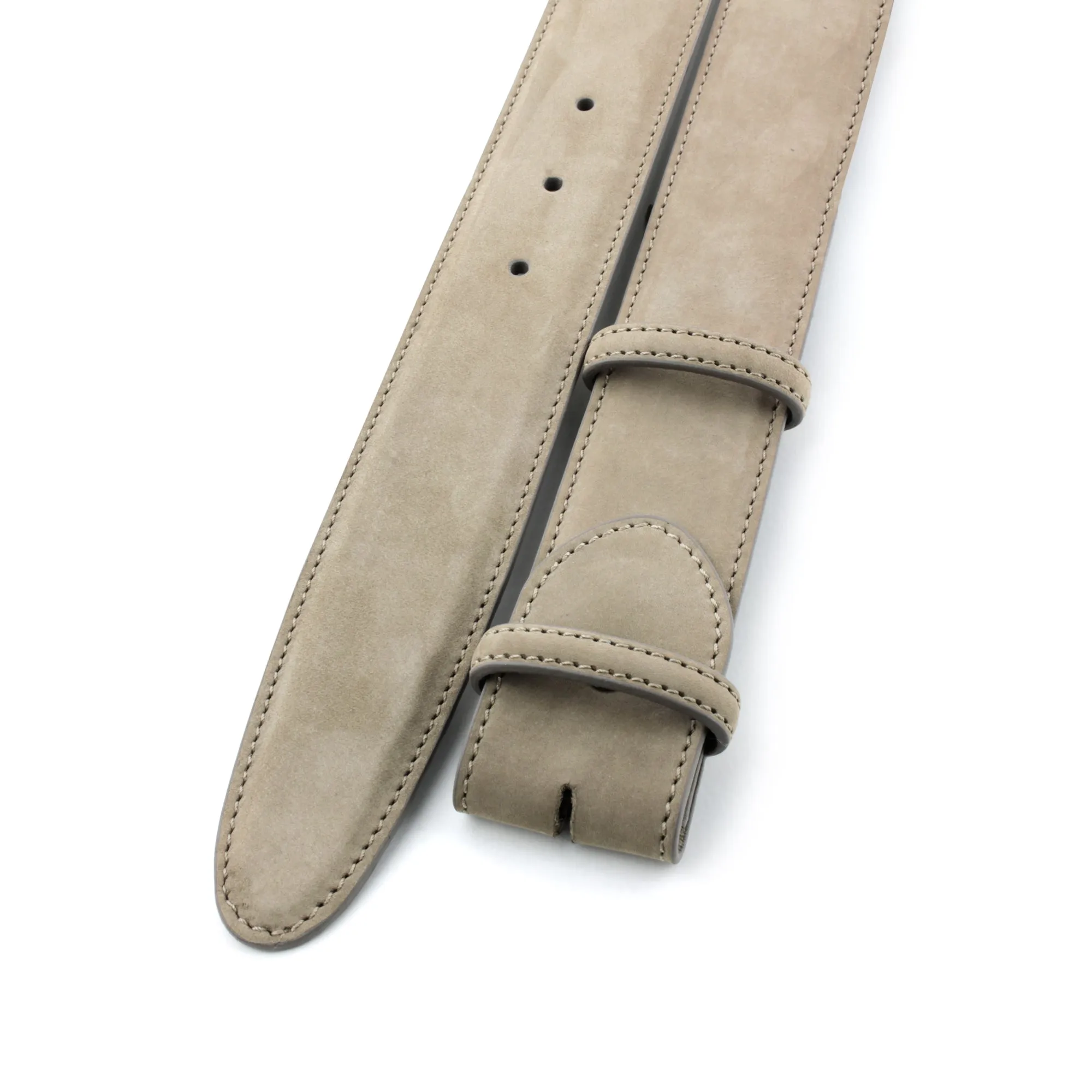 Classic Bacall Style Nubuck Belt Strap