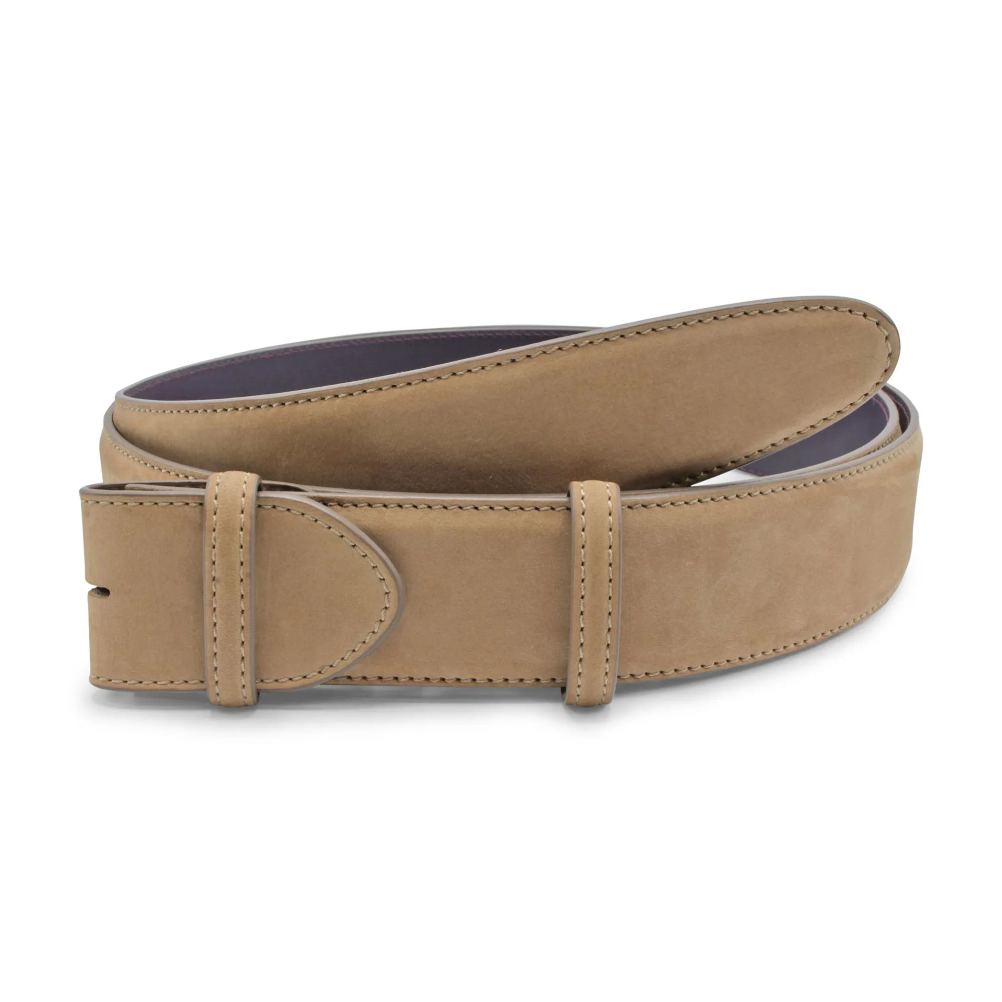 Classic Bacall Style Nubuck Belt Strap