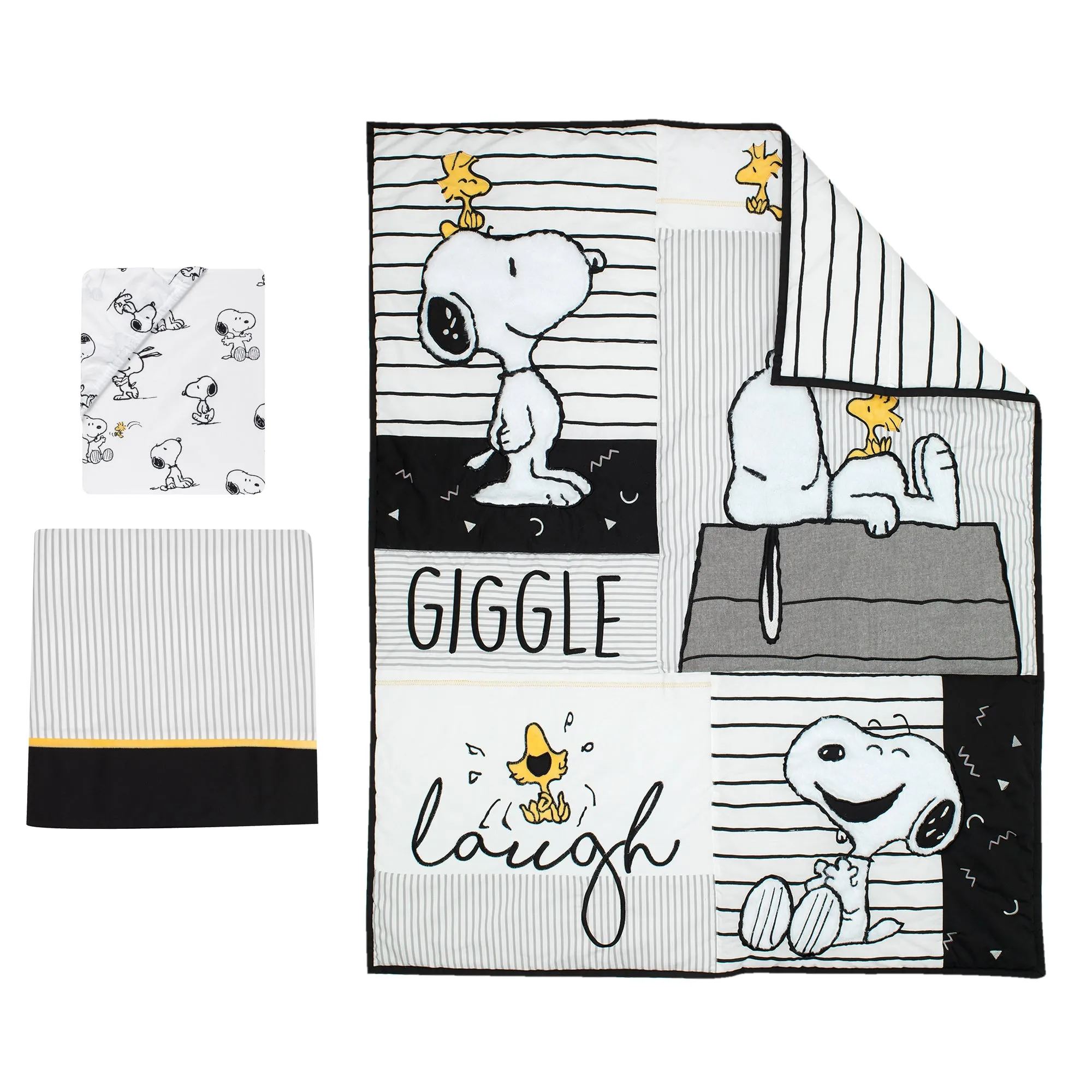 Classic Snoopy 3-Piece Crib Bedding Set