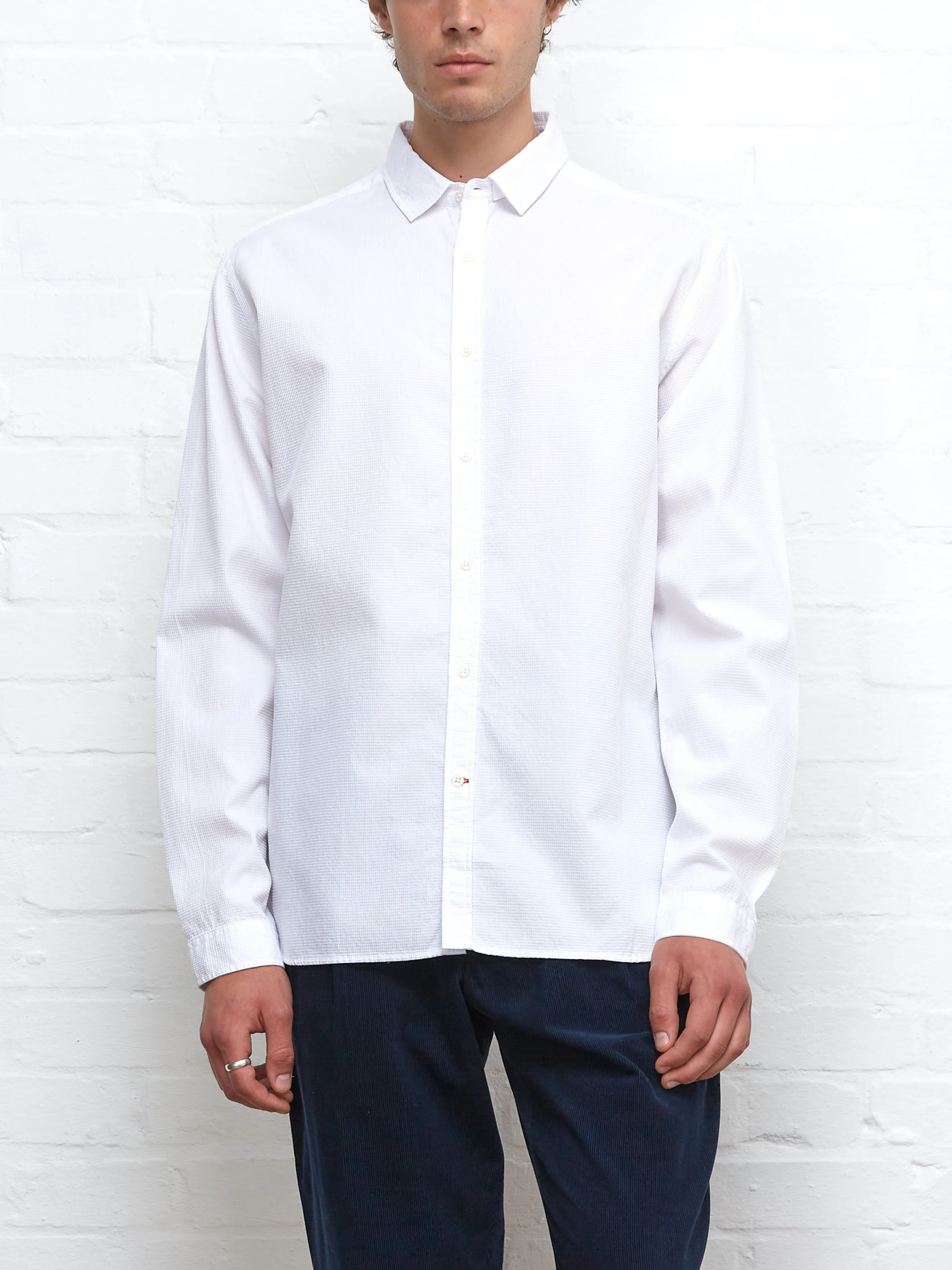 Clerkenwell Tab Shirt Marham White