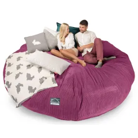 CloudSac 5000 XXXXXL Titanic Memory Foam Beanbag Sofa - Pom Pom Pink